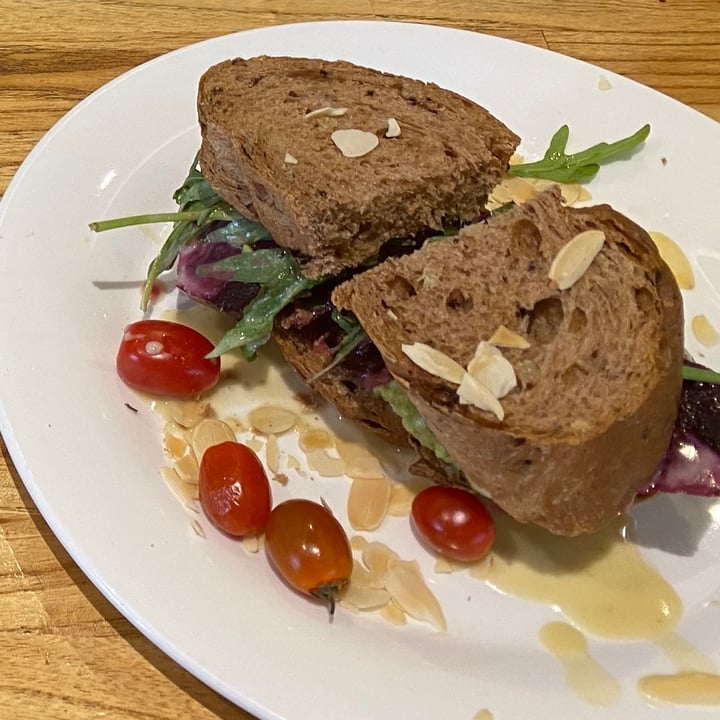 photo of Enso Cafe Beetroot & Walnut Sandwich shared by @thatveganyogini on  23 Jan 2021 - review