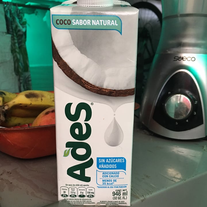 photo of Ades Leche de Coco sabor Natural shared by @eliivm on  25 Mar 2022 - review