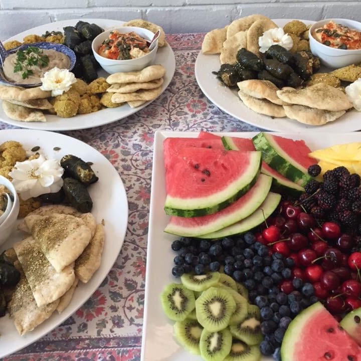 photo of The Village De'Vine Mezze platter with additional fruit shared by @melvdm on  02 May 2020 - review