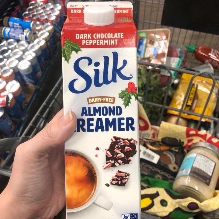 review photo of Silk Dark Chocolate Peppermint Almond Creamer shared by @callmemarleigh on 29 Dec 2020 - review