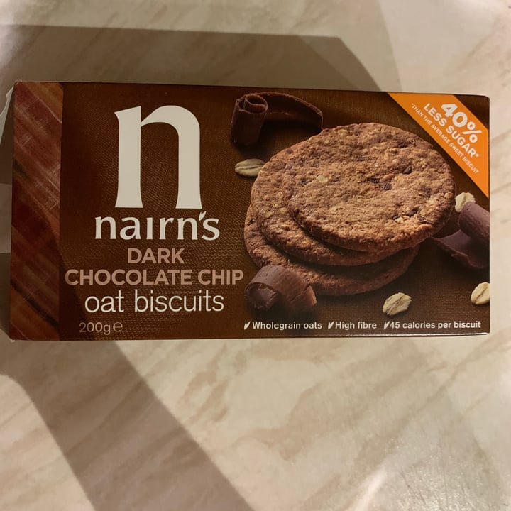 photo of Nairn's Dark chocolate chip oat biscuits shared by @aprilknight on  31 Mar 2021 - review