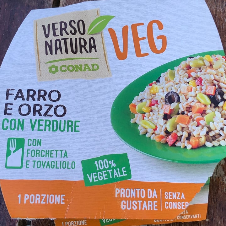 photo of Verso Natura Conad Veg Farro e orzo con verdure shared by @pammm on  13 Jun 2022 - review