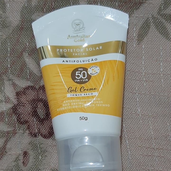 photo of Australian Gold Protetor solar FPS 50 gel creme para rosto shared by @caumoraes on  23 Apr 2022 - review