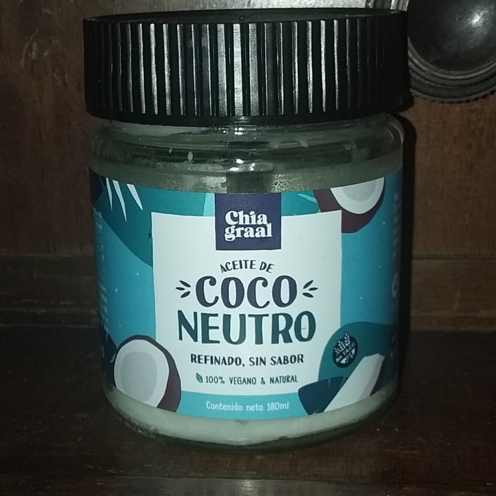 photo of Chia Graal Aceite de coco Neutro shared by @dionisiaa on  25 Aug 2022 - review
