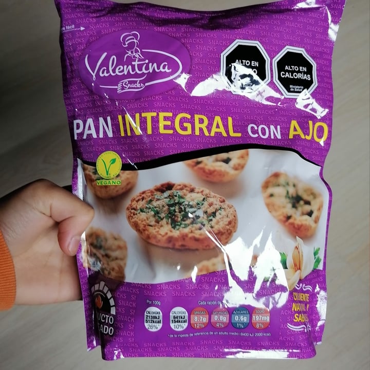 review photo of Valentina snacks Pan Integral Con Ajo shared by @polavargas on 01 Apr 2021 - review