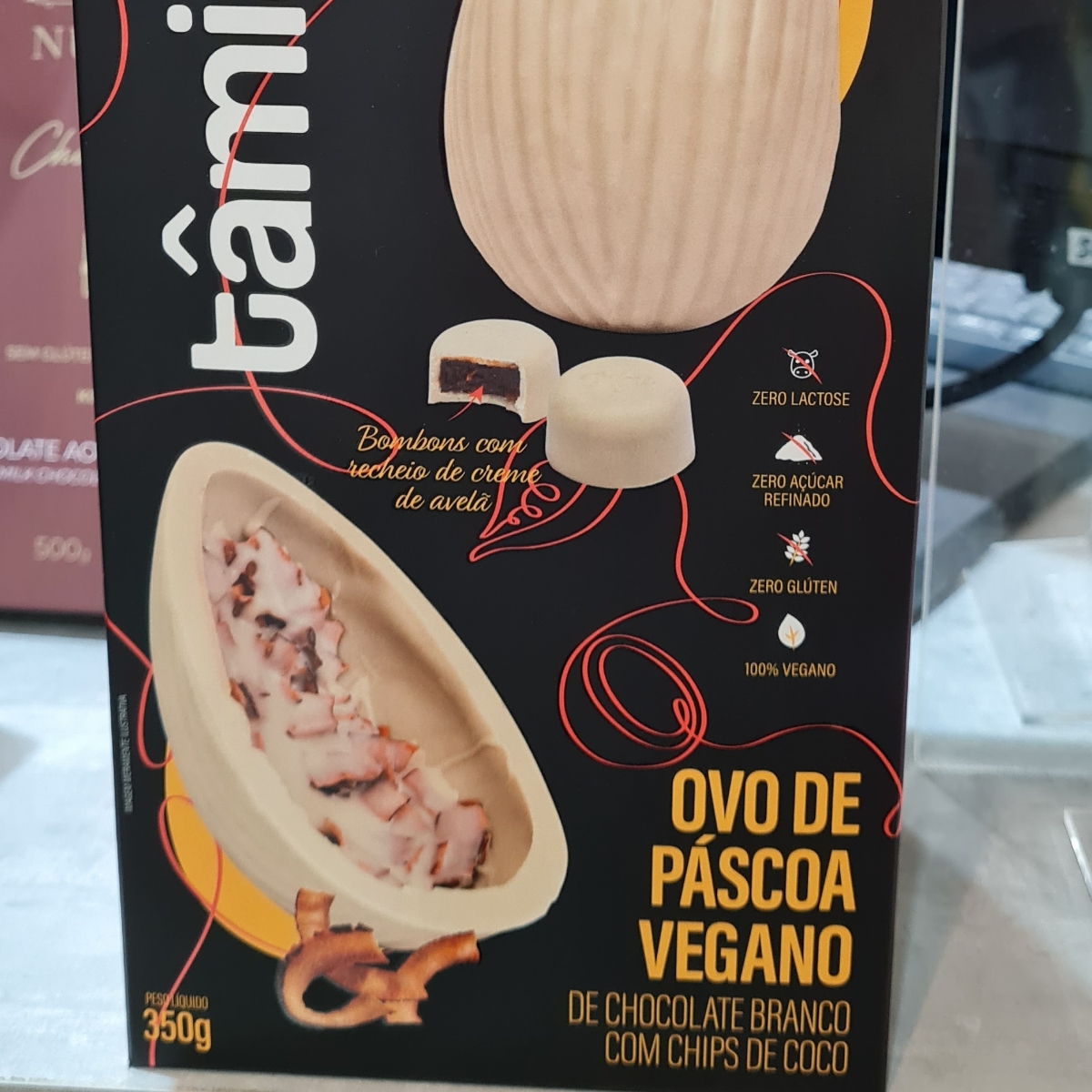 0vo de Páscoa Vegano Tâmia Chocolate Branco Ovo de Páscoa Vegano de Chocolate Branco Tâmia ...