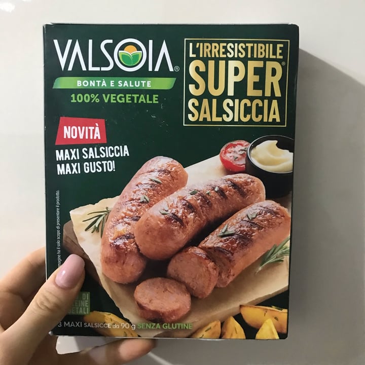 photo of Valsoia L’irresistibile Super Salsiccia (Sausage) shared by @francineveg on  25 Oct 2021 - review