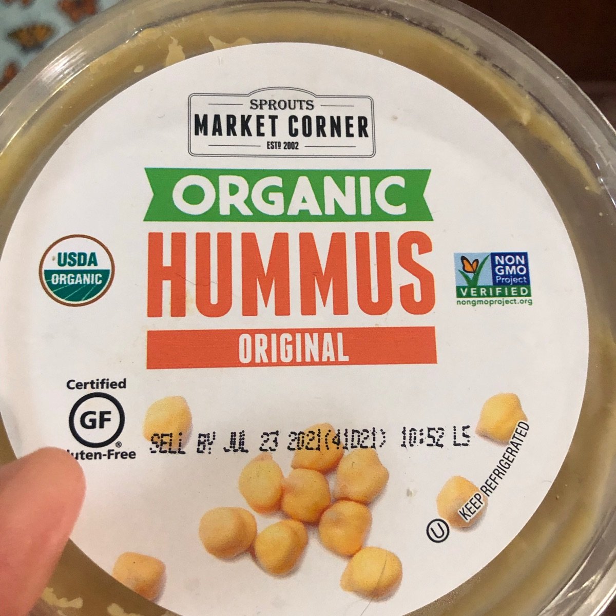 Sprouts market corner Organic Hummus Original Reviews abillion