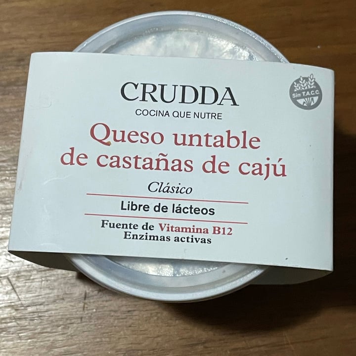photo of Crudda Queso Untable de Castañas de Caju shared by @aleveganstraightedge on  06 Aug 2021 - review
