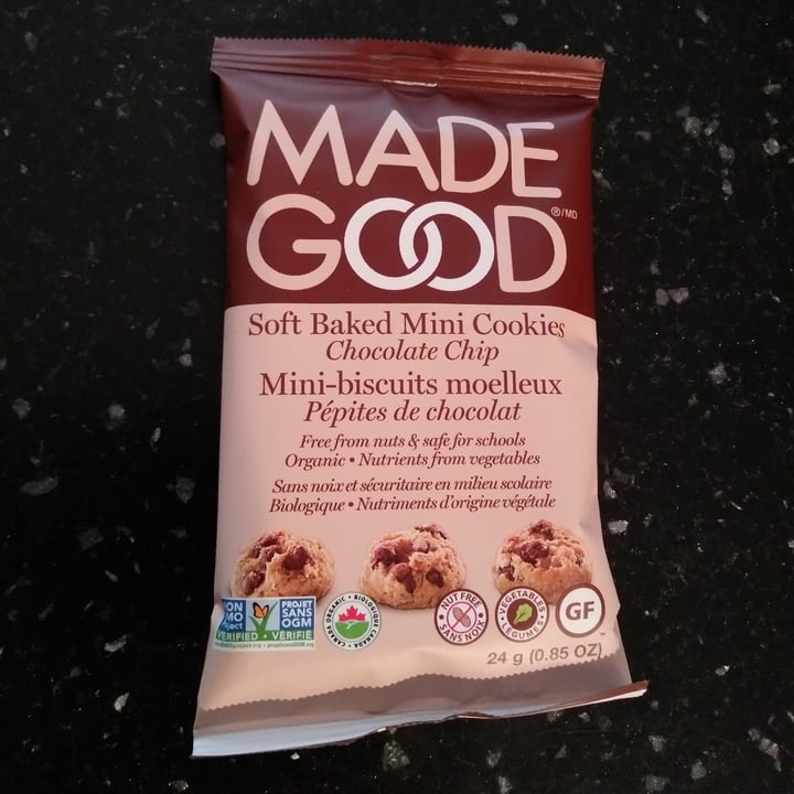 photo of Made Good Chocolate Chip Soft Baked Mini Cookies shared by @practicallyvegan on  11 Nov 2020 - review
