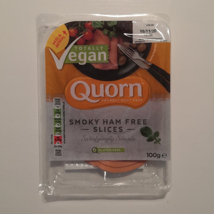 review photo of Quorn Smoky Ham Free Slices shared by @veganellas on 07 Oct 2020 - review