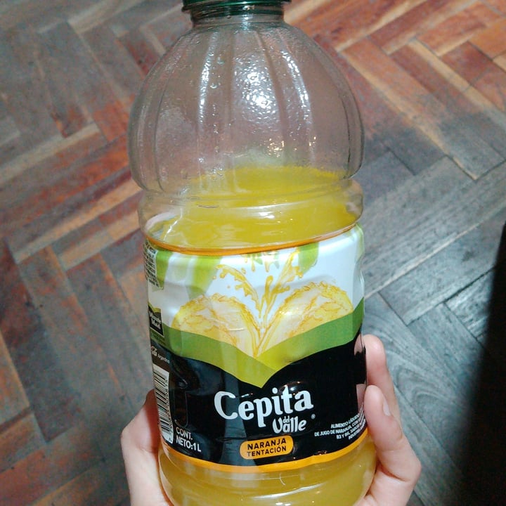 photo of Cepita del Valle Naranja Tentación 1 litro shared by @milavgan on  18 Aug 2022 - review