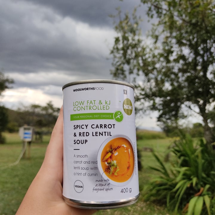 photo of Woolworths Spicy Carrot And Red Lentil Soup (Canned) shared by @anxietea on  30 Mar 2021 - review