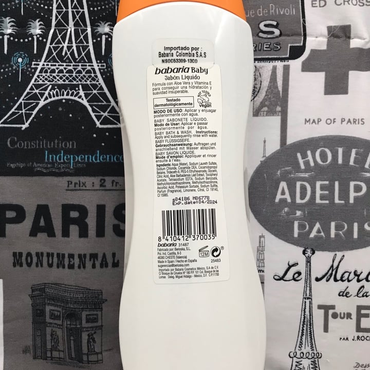 review photo of Babaria Babaria baby, Jabón Líquido/Baby Bath & Wash shared by @jhotananan on 22 Jun 2021 - review