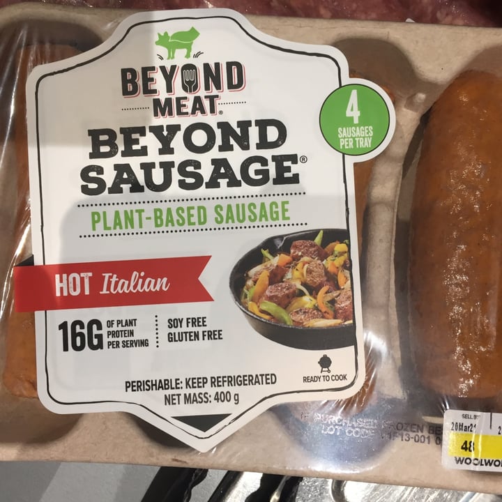 photo of Beyond Meat Beyond Sausage Hot Italian shared by @thehumblechickpea on  06 Jun 2021 - review