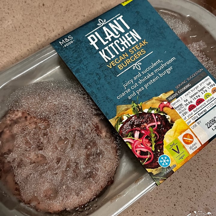 photo of Marks & Spencer Food (M&S) Plant Kitchen Vegan Steak Burgers shared by @eritakay on  24 Sep 2022 - review