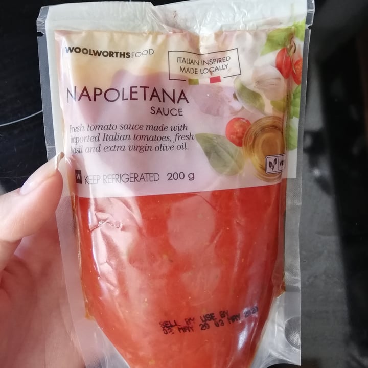 photo of Woolworths Food Napoletana sauce shared by @allygreen on  26 Apr 2020 - review