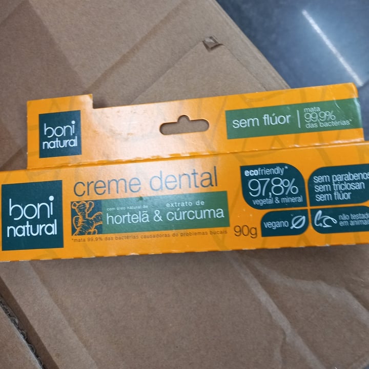 review photo of Boni natural Creme Dental Curcuma Boni Natural shared by @roseli on 11 May 2022 - review