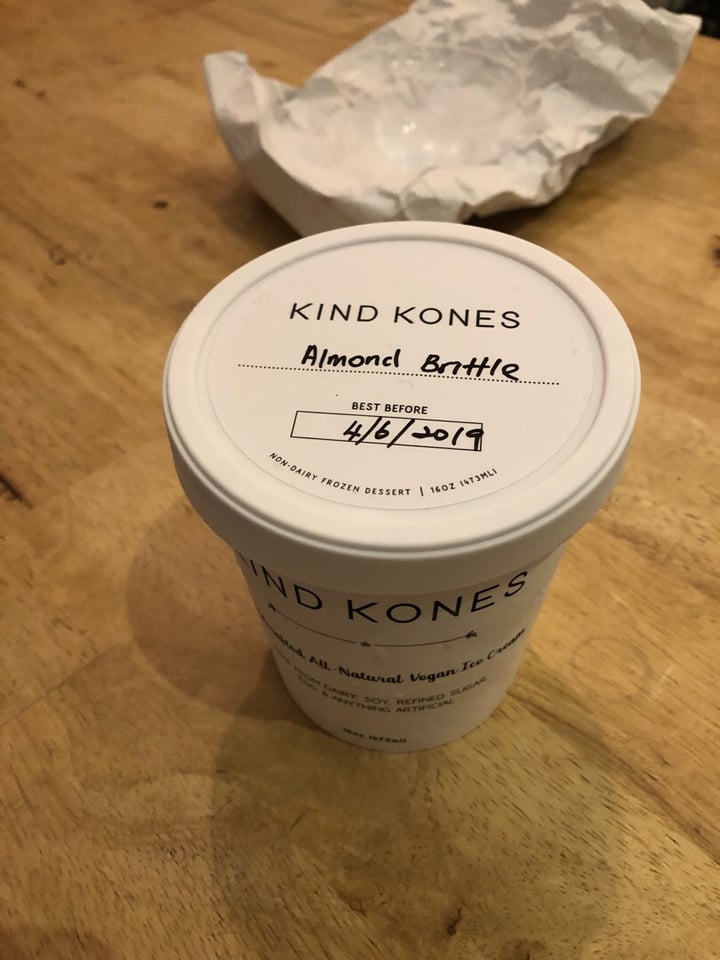 photo of Kind Kones Almond Brittle Fudge shared by @alisiahx on  31 May 2019 - review
