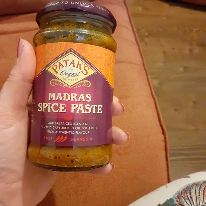 photo of Patak's Madras spice paste shared by @julesofessex on  08 Aug 2020 - review