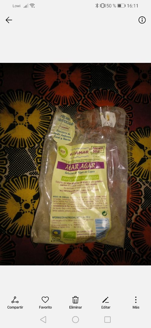 photo of Algamar Agar agar shared by @mariona on  22 Jul 2019 - review
