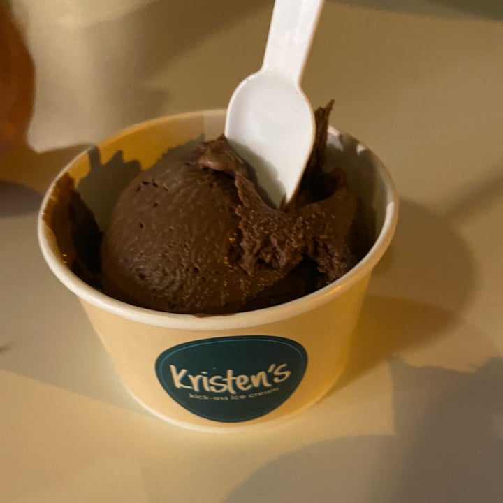 photo of Kristen's Kick-Ass Ice Cream Newlands vegan coconut chocolate fudge shared by @leighclare29 on  25 Sep 2022 - review