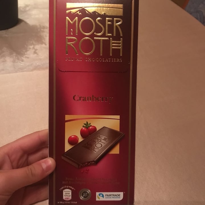 photo of Moser Roth Cranberry chocolade shared by @yuma on  30 Apr 2020 - review