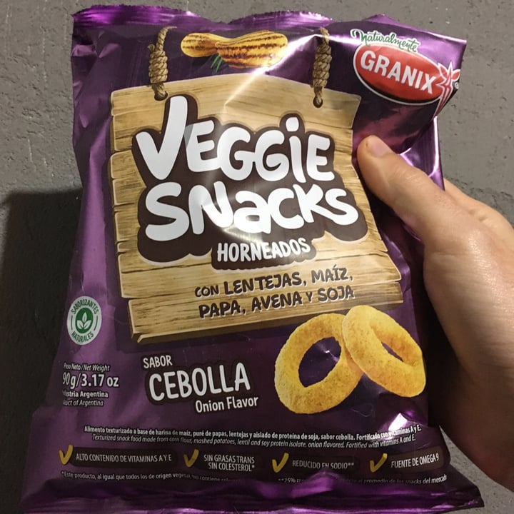 photo of Granix Veggie Snacks Sabor Cebolla shared by @lauchis on  28 Jul 2020 - review