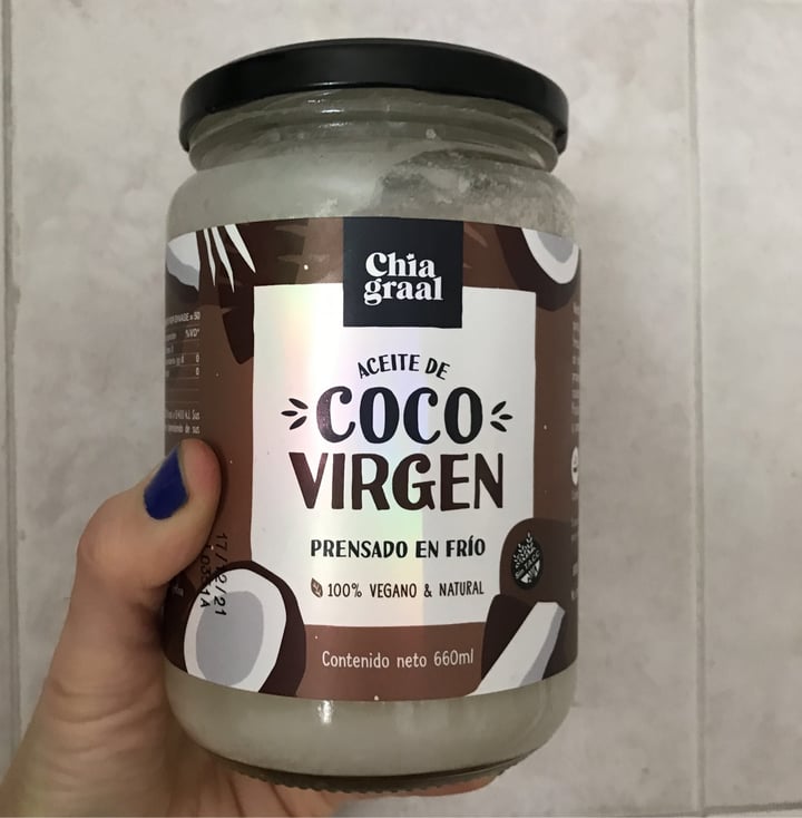 review photo of Chia Graal Aceite De Coco shared by @lolasatnam on 05 May 2021 - review