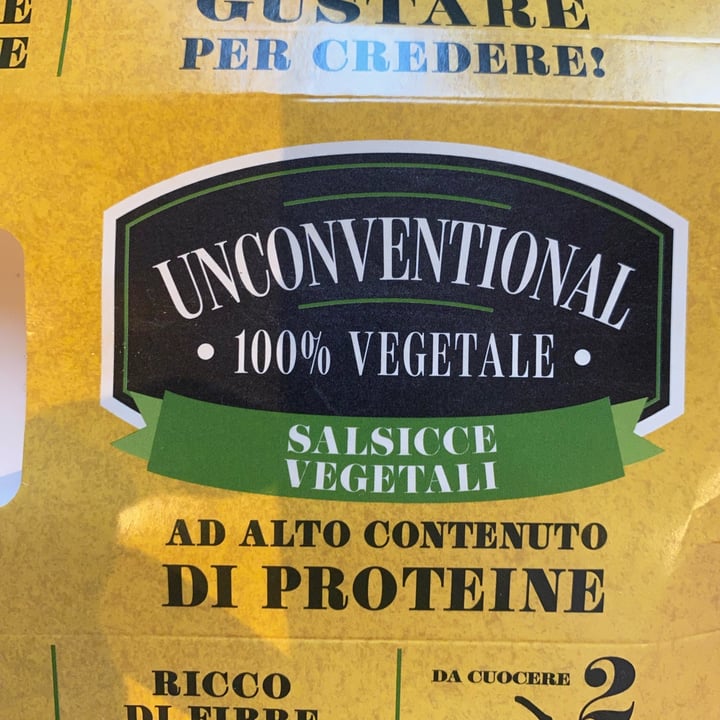 photo of Unconventional Salsicce Vegetali - Sausages shared by @alicecataldo on  24 Oct 2022 - review