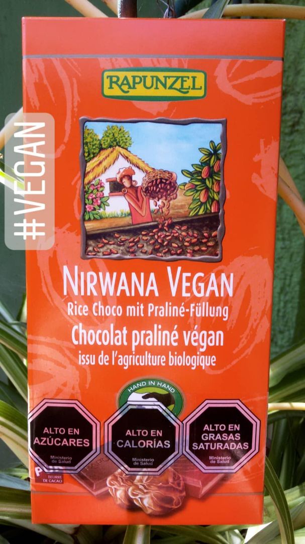 photo of Rapunzel Nirwana Vegan Chocolat Praliné shared by @paulinaarcosroje on  19 Feb 2020 - review