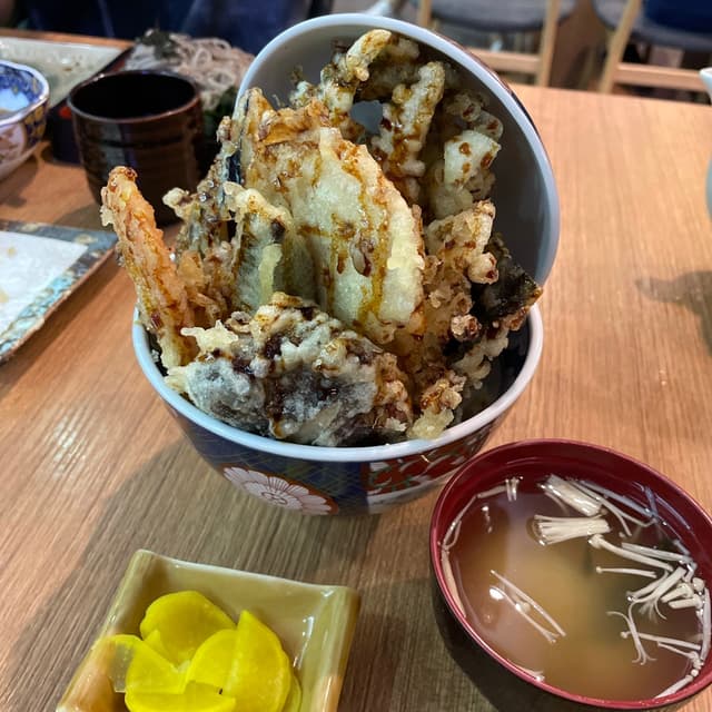 Photo of the dish “Vege Tendon with Miso Soup”