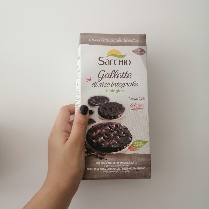 photo of Sarchio Gallette di Riso Integrale con Biologico Cacao 74% shared by @estefanyreey on  27 Jun 2022 - review