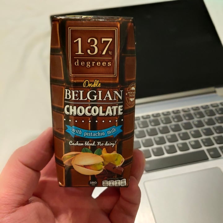 photo of 137 degrees Double Belgian Chocolate with Pistachio Milk shared by @stevenneoh on  22 Nov 2020 - review