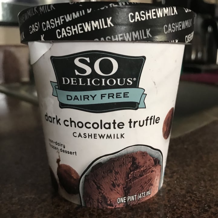 So Delicious Dairy Free Dark Chocolate Truffle Cashewmilk Frozen