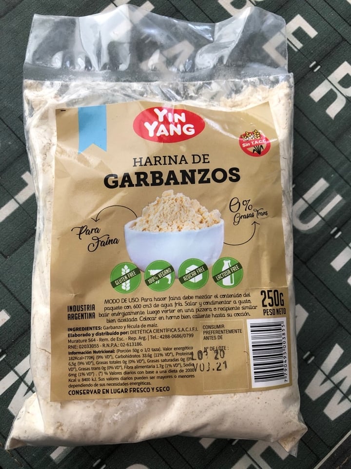 photo of Yin Yang Harina de garbanzos para faina shared by @vickydeb on  12 Mar 2020 - review