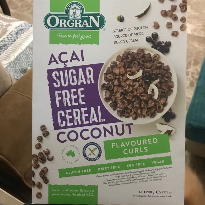 photo of Orgran Açaí sugar free cereal shared by @jen14 on  13 Jan 2021 - review