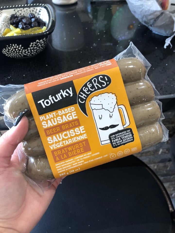 photo of Tofurky Original Sausage Beer Brats shared by @thegeekyveg on  03 Jan 2020 - review