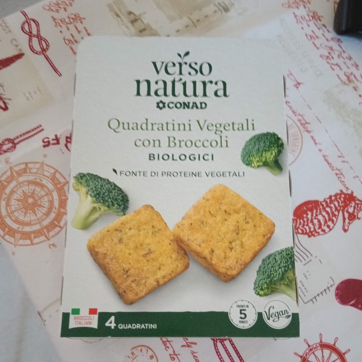 photo of Verso Natura Conad Veg Quadratini vegetali con broccoli biologici shared by @elisacasadei on  03 Aug 2022 - review