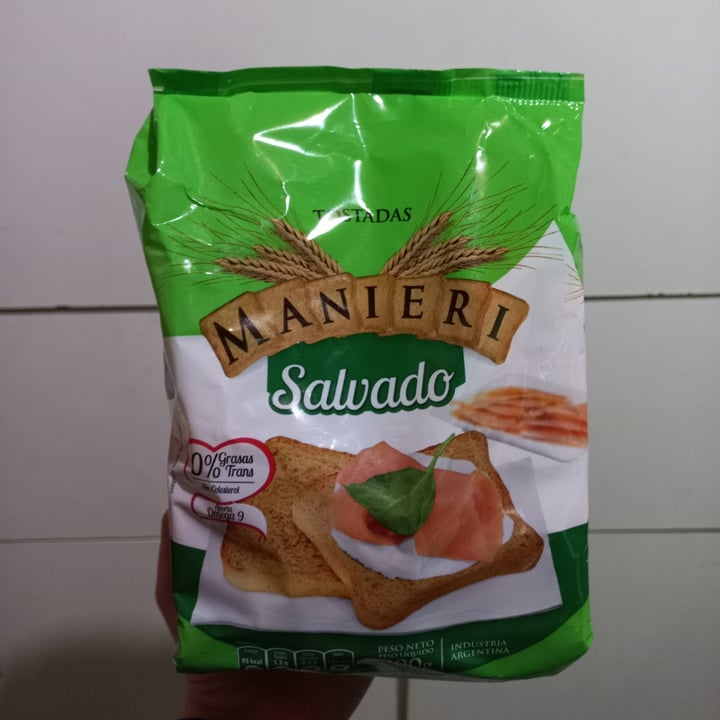 photo of Manieri Tostadas De Salvado shared by @veggicioso on  04 Sep 2021 - review