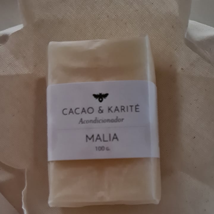 photo of Malia Acondicionador sólido Cacao & Karité shared by @moritaclau982 on  18 Nov 2020 - review