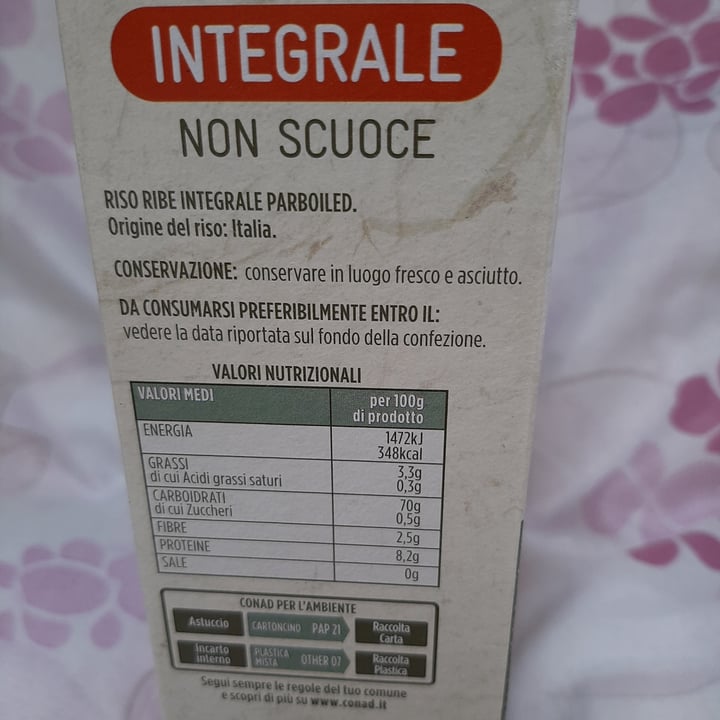 photo of Conad Riso parboiled integrale shared by @saracacciatore on  06 Jul 2021 - review