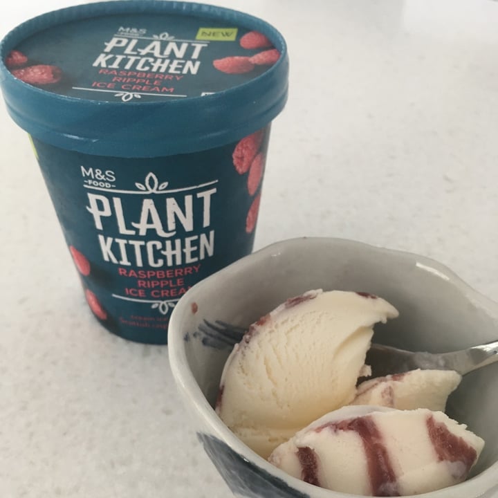 review photo of Plant Kitchen (M&S) Raspberry Ripple Ice Cream shared by @vegarolyn on 13 Jan 2021 - review