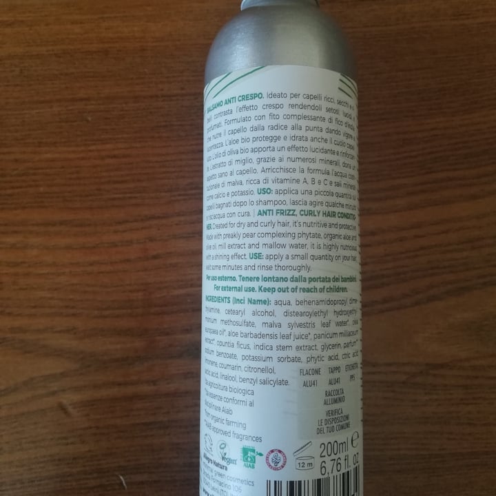 photo of Allegro Natura organic hair conditioner shared by @martibi on  29 Jun 2022 - review