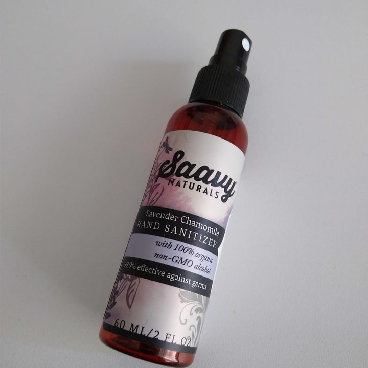 photo of Savvy naturals Hand sanitizer shared by @biancavegan on  22 Nov 2021 - review