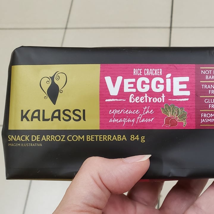 photo of Kalassi Snack De Arroz Com Beterraba shared by @valeriahs on  19 Jun 2022 - review