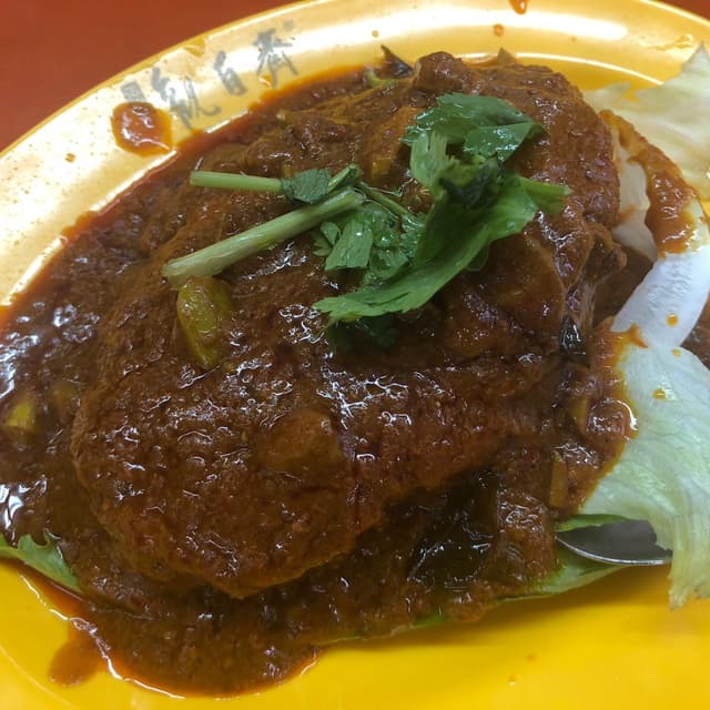 Foto del piatto “Banana leaf vegan fish”