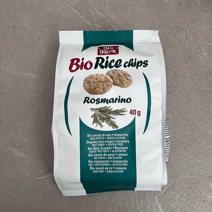 review photo of Bio break Bio Rice Chips Al Rosmarino shared by @barbarascarlett on 14 Apr 2022 - review