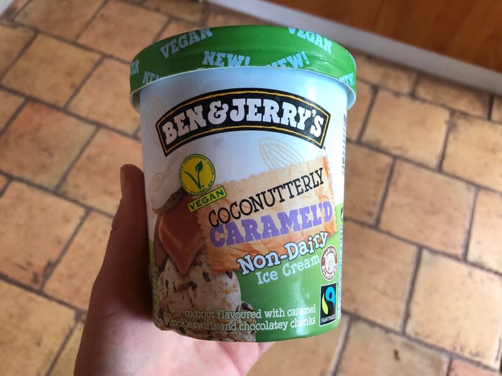 photo of Ben & Jerry's Coconutterly Caramel’d Non-Dairy Ice Cream shared by @anaiturrizar on  06 Aug 2019 - review