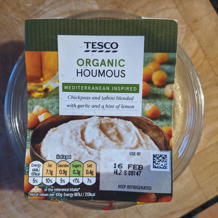 photo of Tesco Organic Houmous shared by @katchan on  19 Feb 2022 - review